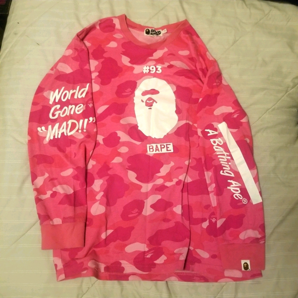 Bape long sleeve t-shirt